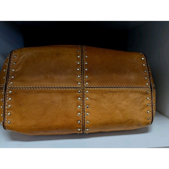 MICHAEL KORS Astor Uptown Studded Satchel Purse Hand Bag Shoulder Tote Leather - Picture 4 of 10